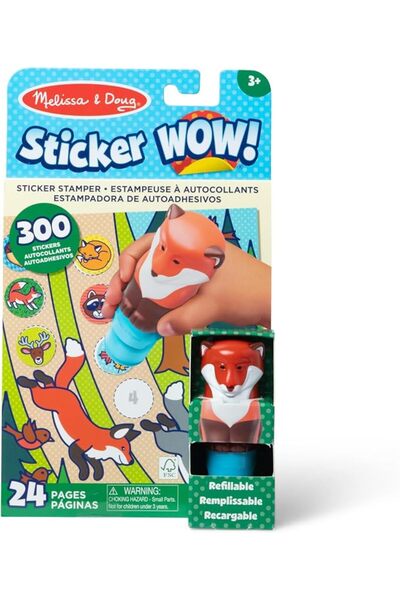 Melissa & Doug Sticker Wow! Sticker Stamper & Activity Pad - Fox