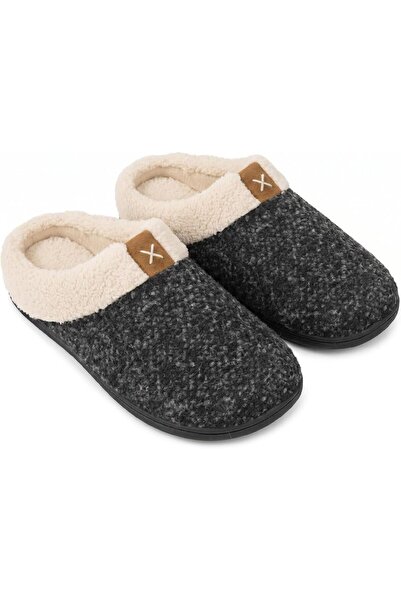 GENERAL ULTRAIDEAS Men's Cozy Memory Foam Slippers with Fuzzy Plush Wool-Like...