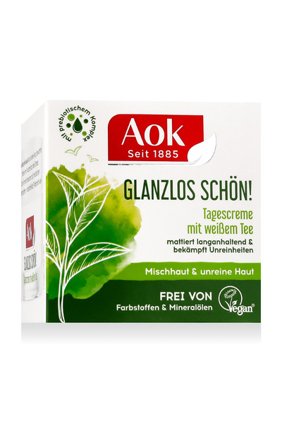 AOKITO Aok Pur Echilibru! Cremă de zi cu ceai alb 50 ml