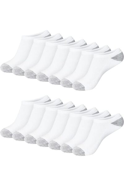 HANES womens Value, No Show Soft Moisture-wicking Socks, Available in 10 and ...