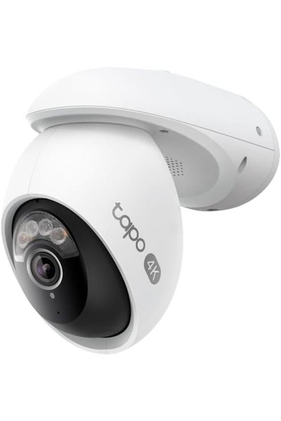 tapo كاميرا مراقبة خارجية C560WS بدقة 4K و8 ميجابكسل مع خاصية التحريك والإمالة