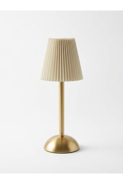Mutluanlar Hediyelik Modern Gold Body Three-Function Led Table and Night Lamp