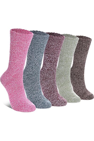 GENERAL LINEMIN Wool Socks for Women Winter Warm Hiking Thick Warm Cozy Boot ...
