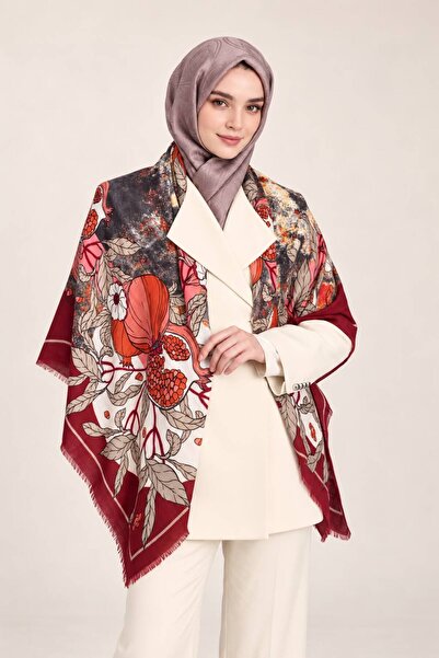minelesarp Șal de umăr și eșarfă Hijab de lux din lână cașmir de toamnă 140x1...