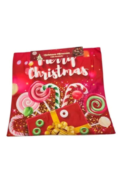 Generic Brand Christmas Themed Decorative Pillowcase 43 x 43 cm, Festive Patt...