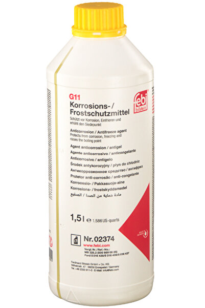 FEBI BILSTEIN Antigel concentrat G11 2374, MB 325.2, volum 1.5 litri, galben