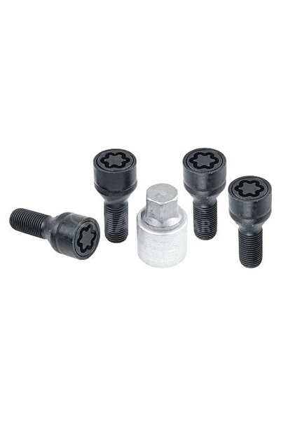 sicustar Set suruburi antifurt roti BVN325, M12 x 1.25 x 25, negre, hexagon, ...
