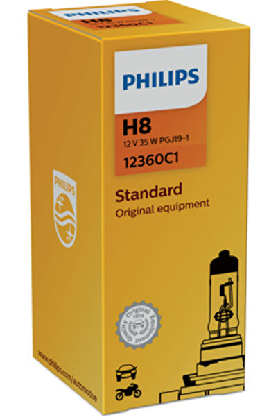Philips Bec far principal H8 PGJ19-1 35W 12 V, Vision 12360C1