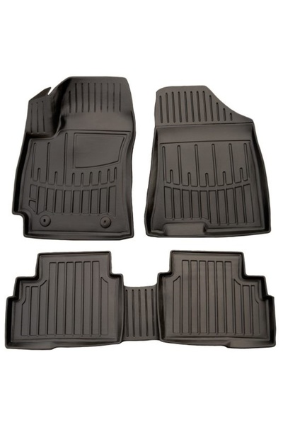Umbrella Set covorase auto din cauciuc TPE 114123, negru, pentru Hyundai Kona...
