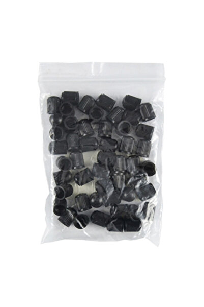 JBM Punga cu 50 capace negre din plastic 11905, pentru ventil