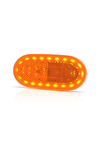 WAS Lampa gabarit LED, 1386 W197, 12V-24V, pozitie portocaliu, 43504