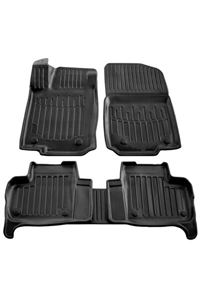 Umbrella Set covorase auto din cauciuc 105945, negru, pentru Mercedes Benz W1...