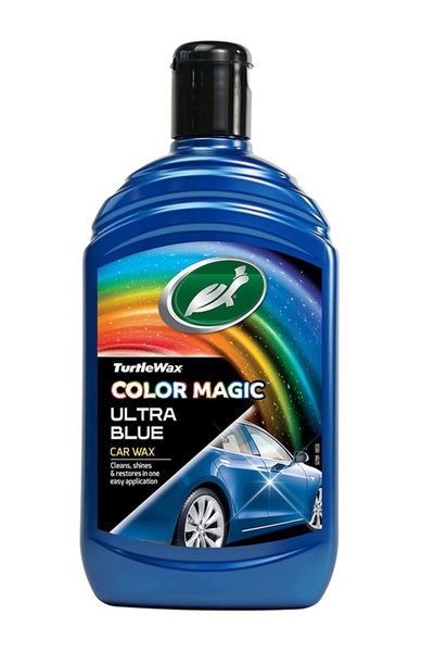 Turtle Wax Ceară de lustruit 3 în 1 Color Magic Ultra Blue Wax FG52709, 500 ml