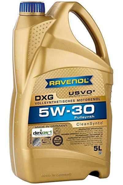 RAVENOL Ulei de motor DXG 5W30 USVO 1111124-005, volum 5 litri, complet sintetic