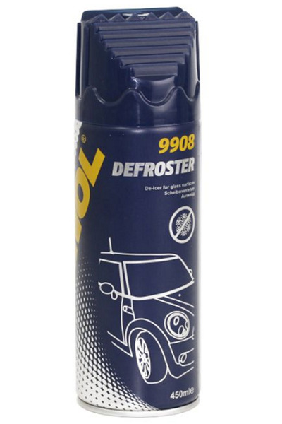 MANNOL Spray pentru dezghetare parbriz, yale, faruri, Defroster 9908, 400 ml