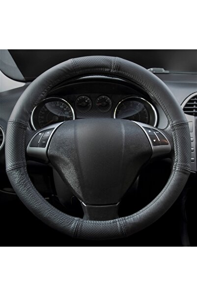 CarPassion Husa pentru volan 10061PPCP, piele naturala, semi-perforata, diame...