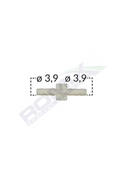 ROMİX Set 5 conectori liniari furtun conducte, C60657, universal, diametru 3....