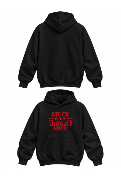 LORVEX Adult Hooded Sweatshirt Printed 3 Thread Threaded Winter Sweatshirt