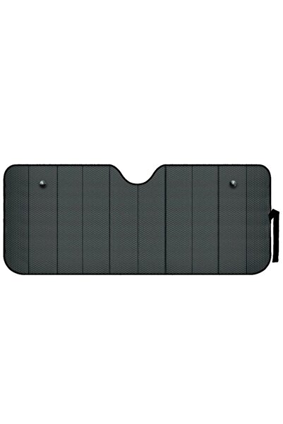 Lampa Parasolar pliabil pentru parbriz Matte 66862, 145 x 72 cm, negru mat