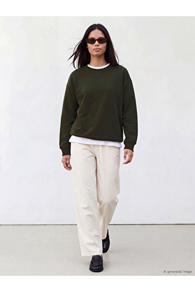 LC Waikiki Two Mt Shop Quality Lcw Modest Khaki Plain Standard & Regular Wome...
