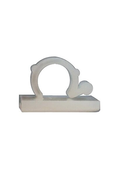 RESTAGRAF Set 30 clipsuri auto adezive A984, 9 mm, plastic, alb, pentru fixar...