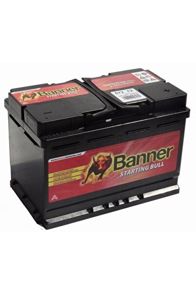 Banner Baterie auto Starting Bull 572 12, tensiune 12 V, amperaj 72 Ah, curen...