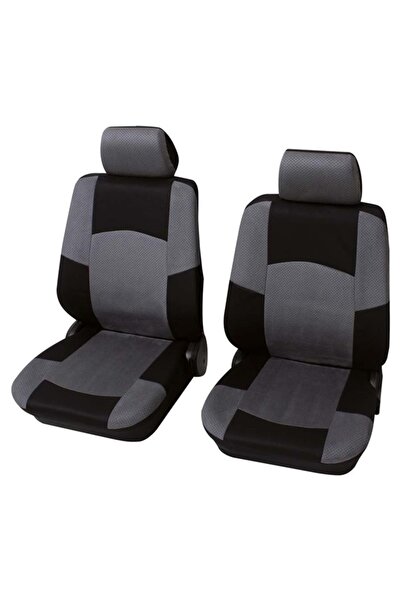 PETEX Set 2 huse pentru scaune auto Classic 24271518PX, parte montare fata, gri