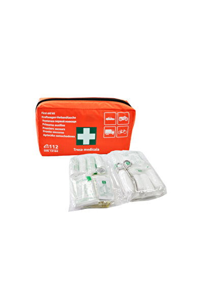 Mega Drive Trusa medicala auto 44476, DIN 13164, pentru prim ajutor, borseta ...