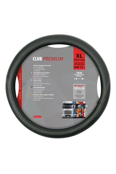 Lampa Husa pentru volan de camion Club LAM98848, din piele ecologica, diametr...