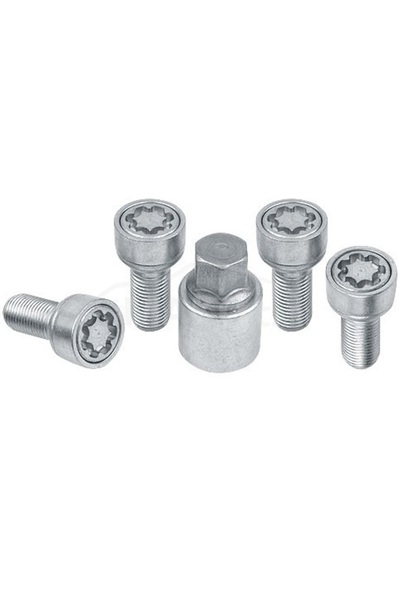 sicustar Set suruburi antifurt roti VN235R13, M12 x 1.50 x 35, hexagon, cheie...