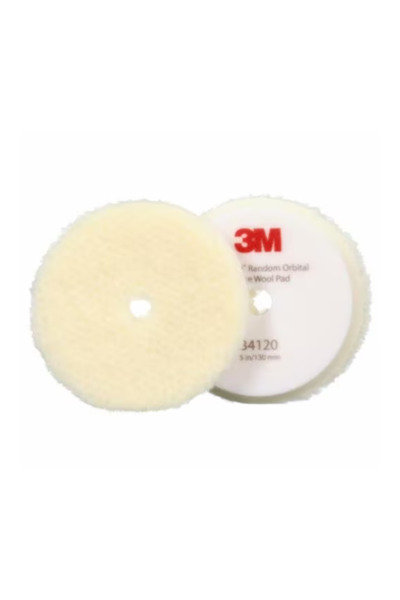 3M Disc din blana de miel pentru polish Perfect-It 34120, dur, 130 mm, alb