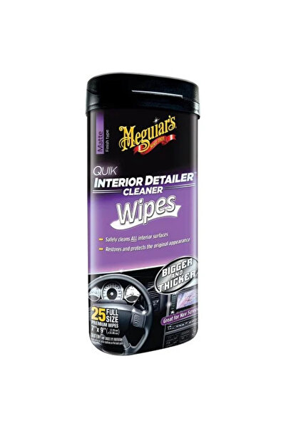Meguiars Set 25 servetele curatare interior auto Quik Interior Detailer G13600MG