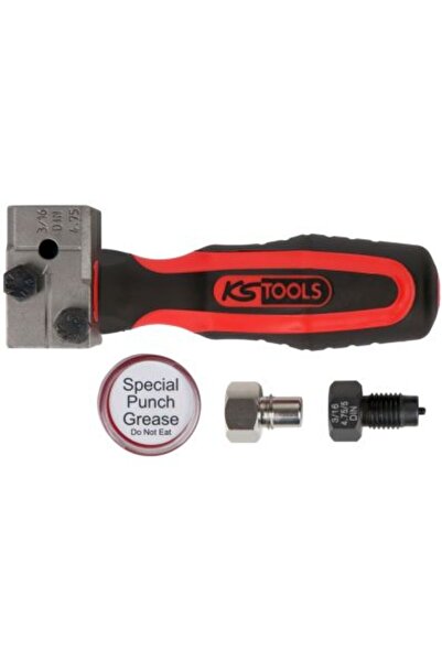 KS Tools Kit pentru bordurare conducte de frana Flarefixeco 122.1215, 4 piese...