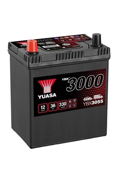 Yuasa Baterie auto YBX 3000 ASIA YBX3055, 12 V, 36 Ah, 330 A, 187x127x227 mm,...