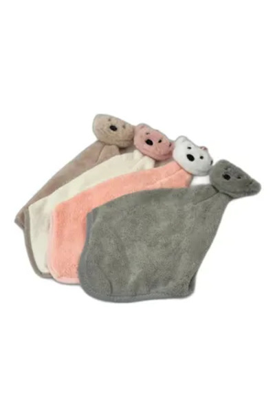 Generic Brand Soft Towel with Plush Head – Playful Pattern, Absorbent Materia...