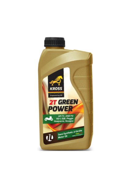KROSS Ulei motor 2T GREEN POWER P30021-KRO001, volum 1 litru, semi sintetic