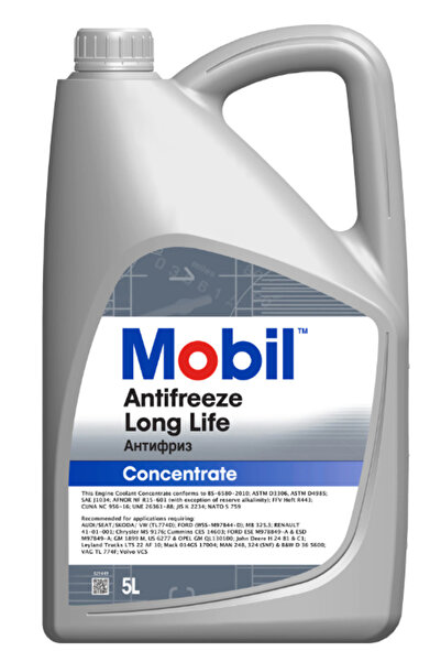 Mobil Antigel Antifreeze Long Life G12+ 145164, rosu, volum 5 litri, concentrat