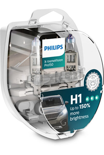 Philips Set 2 becuri faruri principale H1 55W 12 V, X-Treme Vision Pro150 122...