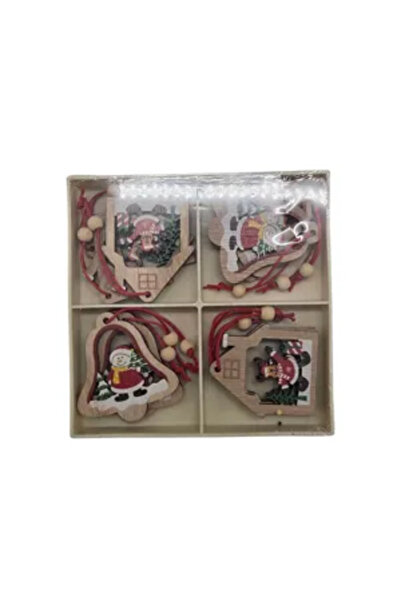 Generic Brand Wooden Christmas Decoration, Festive Hanging Ornament for Tree ...