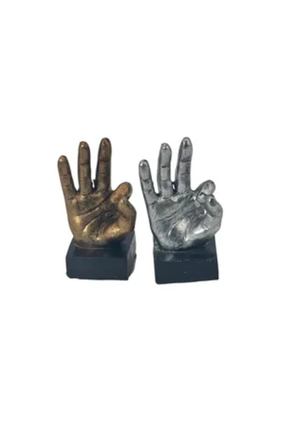 Generic Brand Decorative Hand Statuette on Stand – Modern Design, Available i...