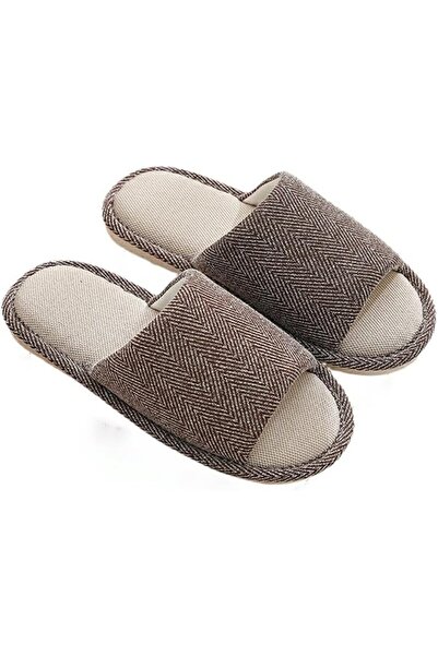 Generic Cotton Linen Slippers for Women and Men, Non-Slip Soft Sole Open Toe ...
