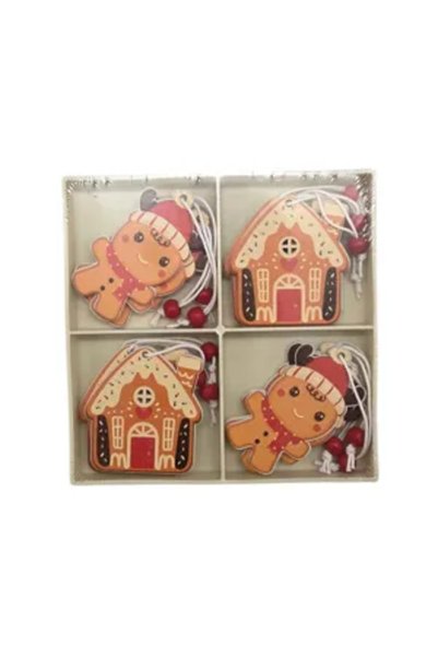Generic Brand Wooden Christmas Decoration, Festive Hanging Ornament for Tree,...