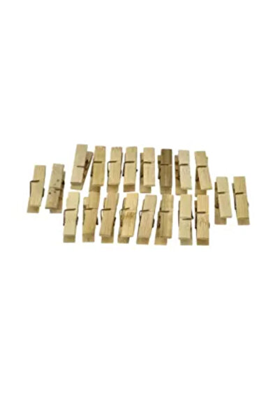Generic Brand Set 20 Cârlige de Rufe din Lemn – Rezistente și Durabile, Prind...