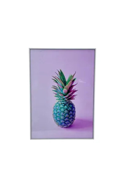 Generic Brand Tablou Decorativ Plastic 25x30 cm – Ananas Artistic Albastru și...