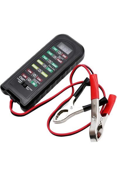 HASTHIP 12V/24V Car Battery Tester, Universal Vehicle Battery Tester with LED...