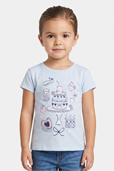 The Children's Place Kids Girl Crew Neck Short Sleeve Graphic Print T-Shirt, ...