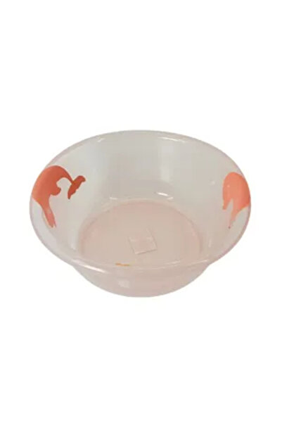 Generic Brand Transparent Plastic Bowl with Red Dolphins Design – Durable and...