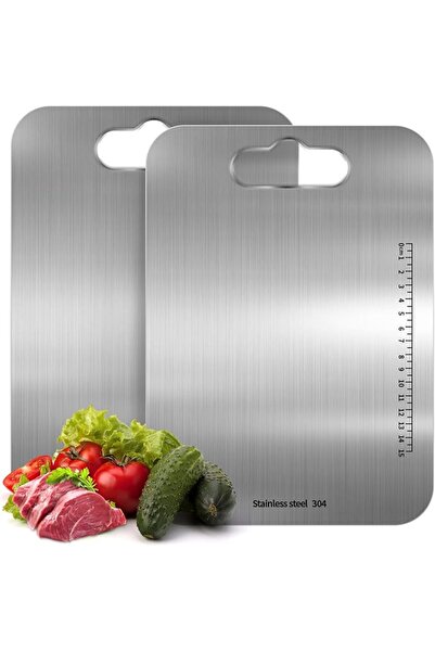 Generic NAFAS 304 Stainless Steel Cutting Board Chopping Board for Kitchen，Do...
