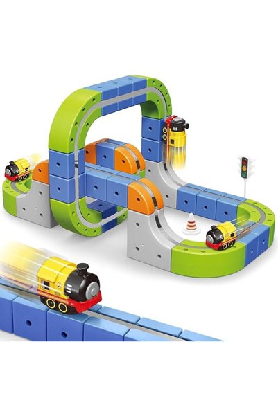 GENERAL Rail Electric Train Set 3D Magic Flexible Race Track for Kids 3 4 5 6...