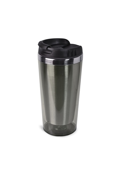 OEM Pahar pentru Cafea Metalic Gri 450 ml, pentru Cafea și Băuturi